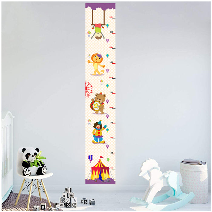 Circus Height Chart Wall Stickers