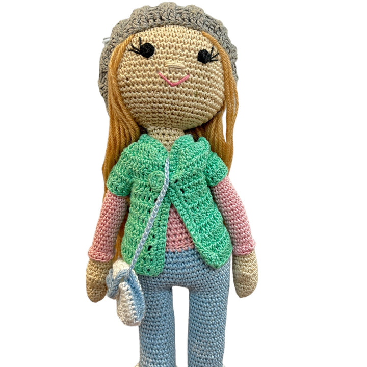 Crochet Doll - Beanie Belle (Aqua-Blue)