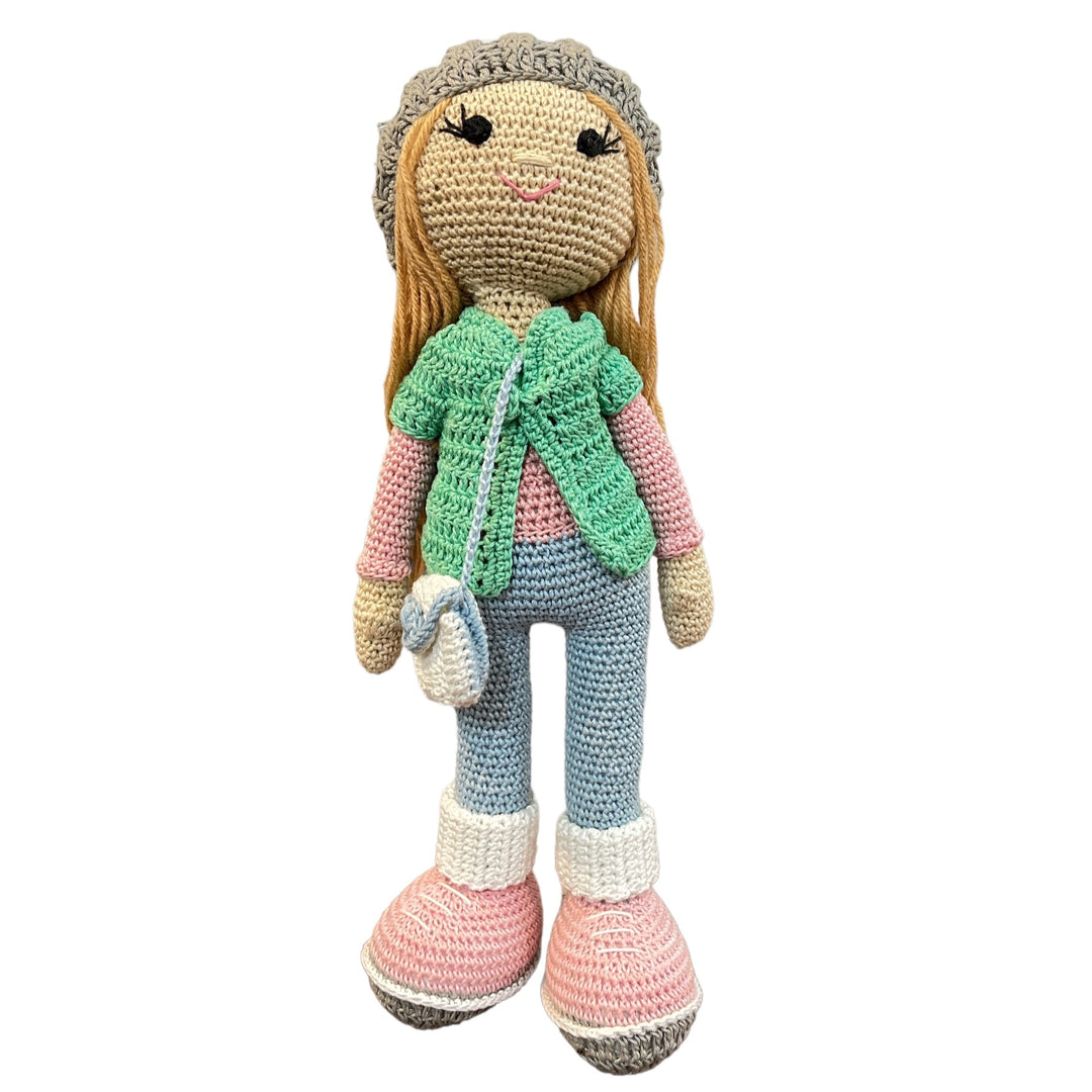 Crochet Doll - Beanie Belle (Aqua-Blue)