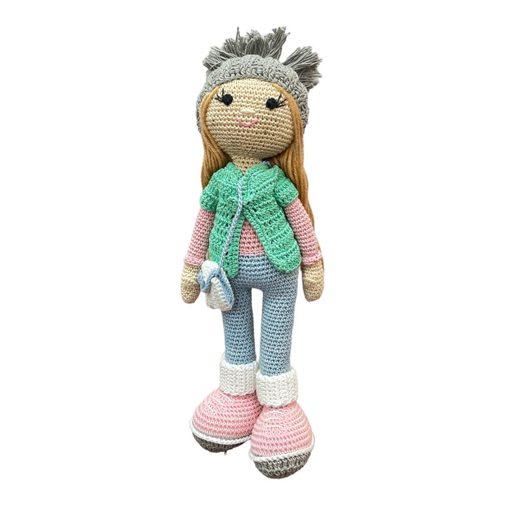 Crochet Doll - Beanie Belle (Aqua-Blue)