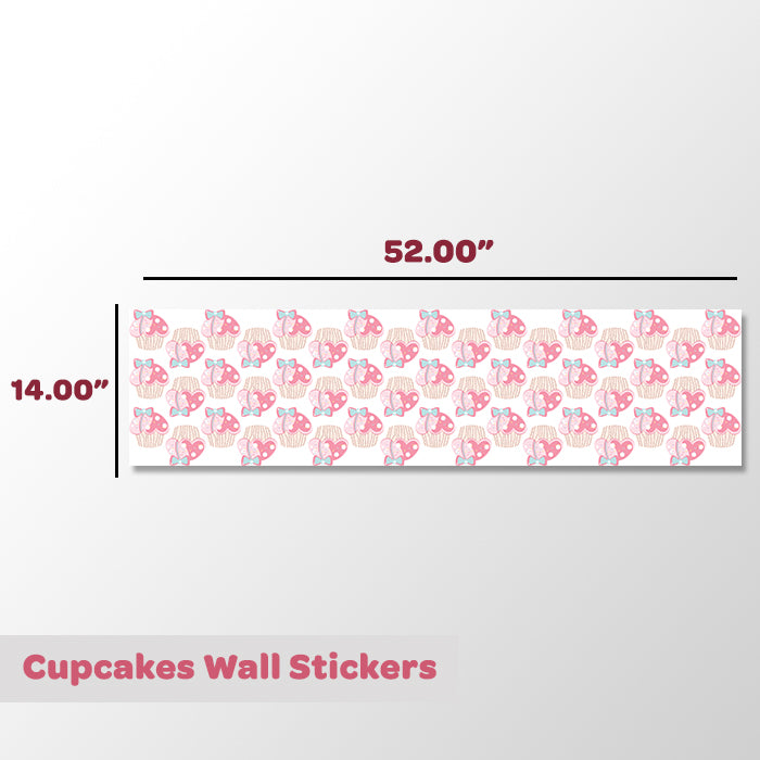 Cupcakes Mini Wall Art Stickers
