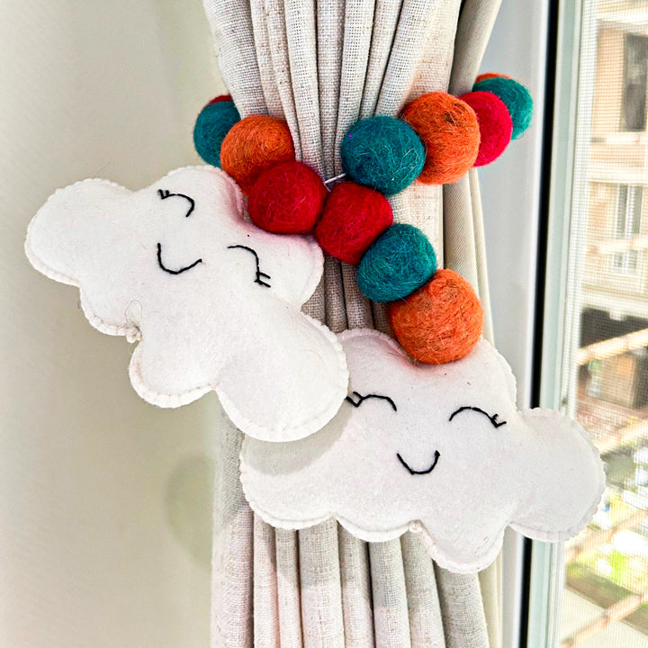 Curtain Tie - Cheerful Cloud