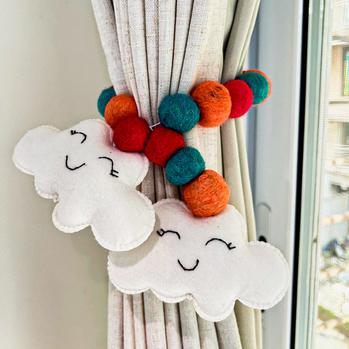 Curtain Tie - Cheerful Cloud