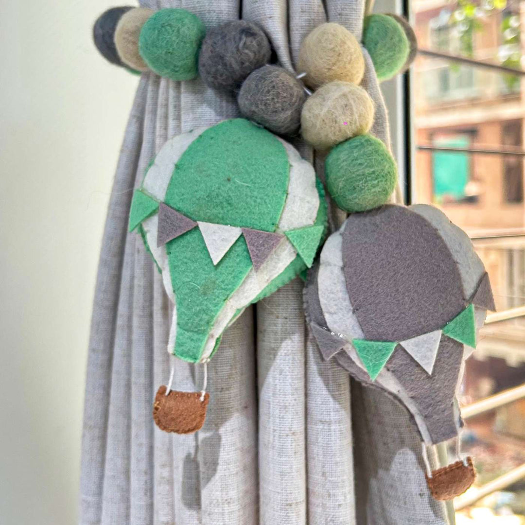 Curtain Tie - Hot Air Balloon Adventure