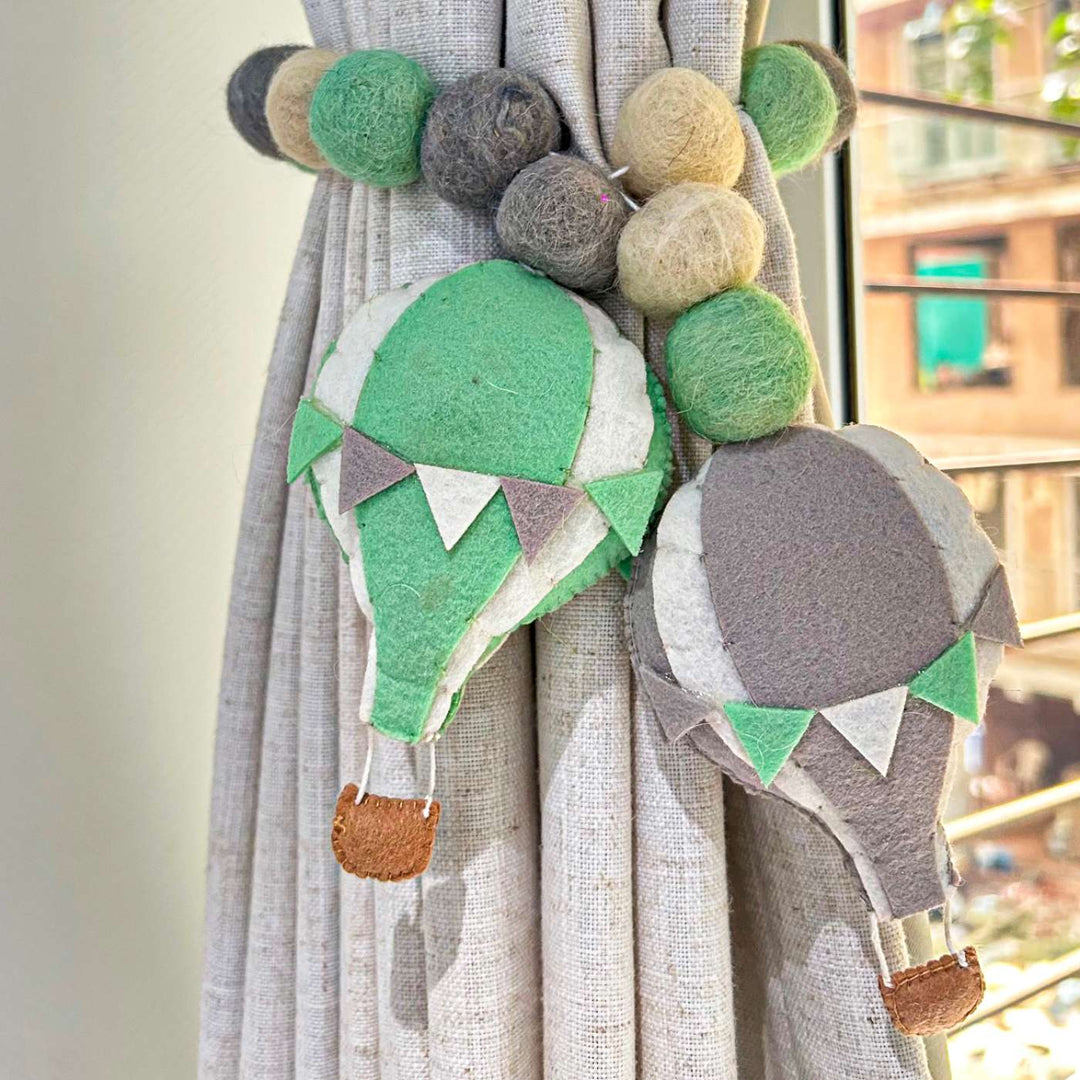 Curtain Tie - Hot Air Balloon Adventure