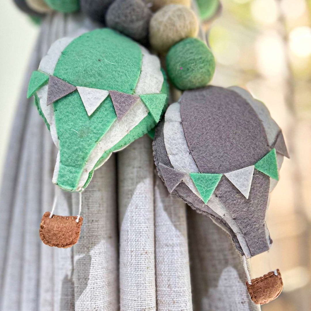 Curtain Tie - Hot Air Balloon Adventure