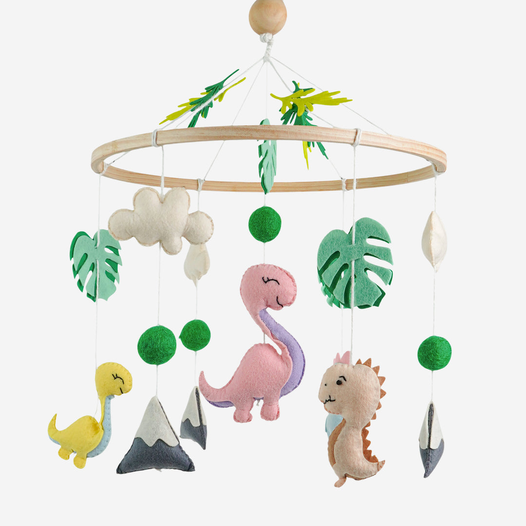 Babble Wrap Cot / Crib Mobile - Jurassic Journey