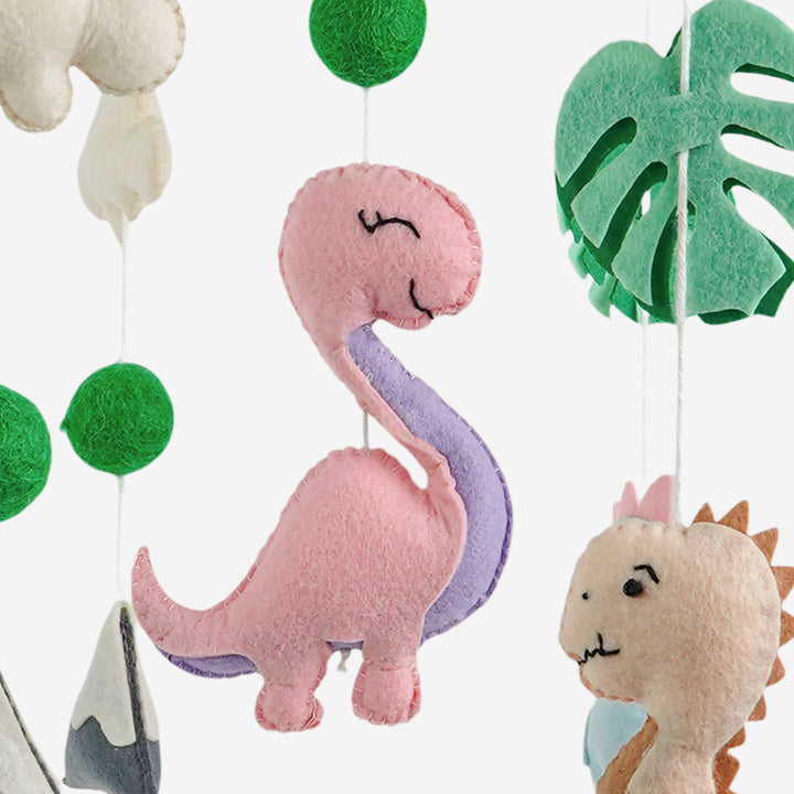 Babble Wrap Cot / Crib Mobile - Jurassic Journey