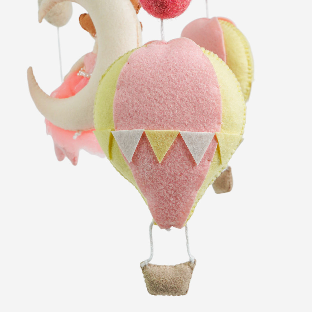 Babble Wrap Cot / Crib Mobile - Fairy’s Magic Balloon Ride