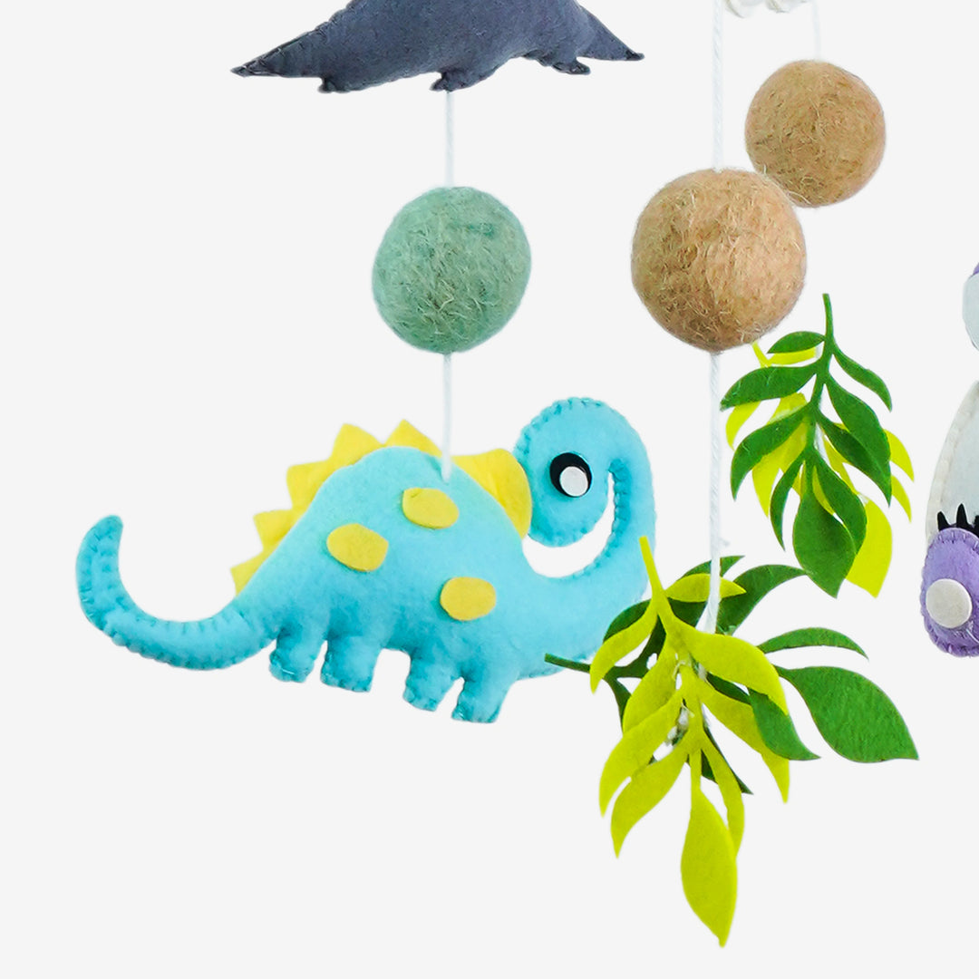 Babble Wrap Cot / Crib Mobile - Dino Doze