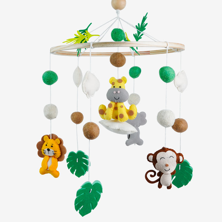 Babble Wrap Cot / Crib Mobile - Animal Adventure