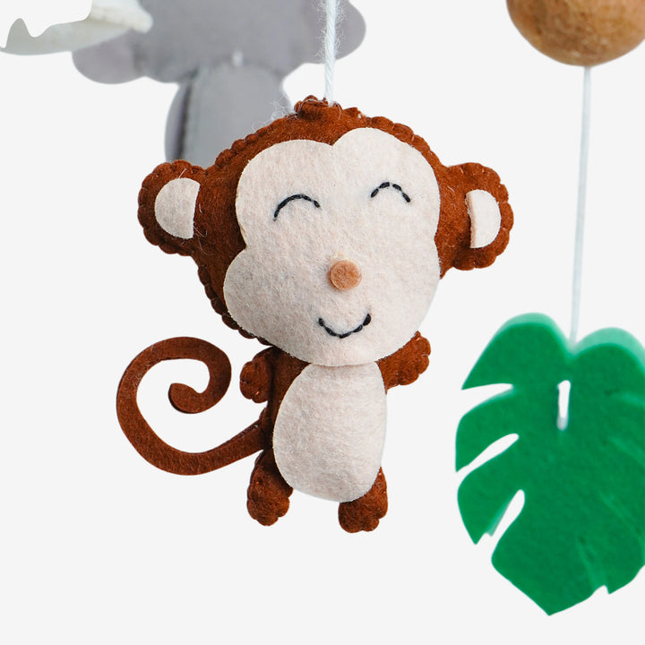 Babble Wrap Cot / Crib Mobile - Animal Adventure