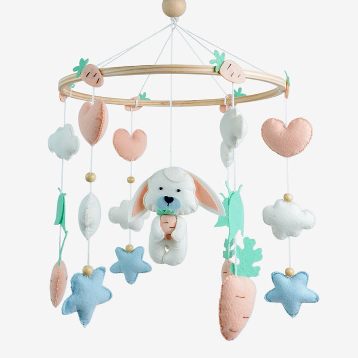 Babble Wrap Cot / Crib Mobile - Bunny Wonderland