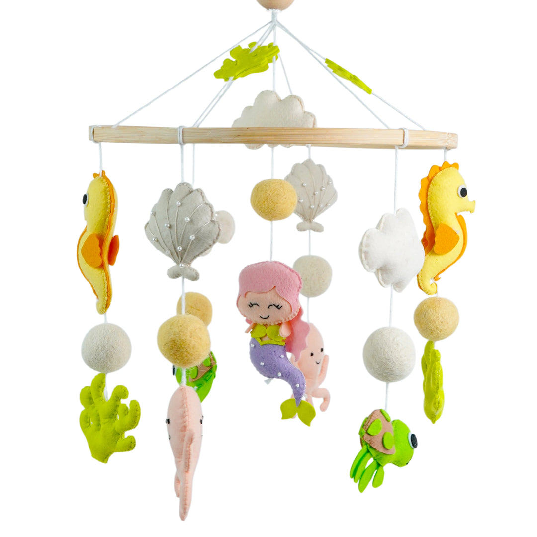 Babble Wrap Cot / Crib Mobile - Mystical Ocean Friends