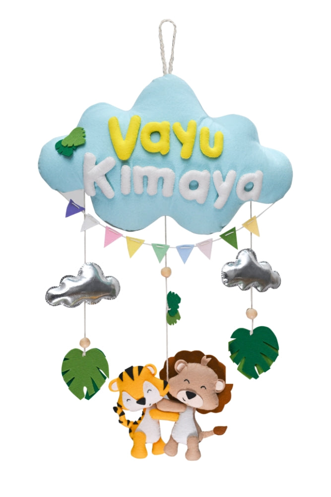 Junior Unicorn Dreams Personalised Cloud Hanging