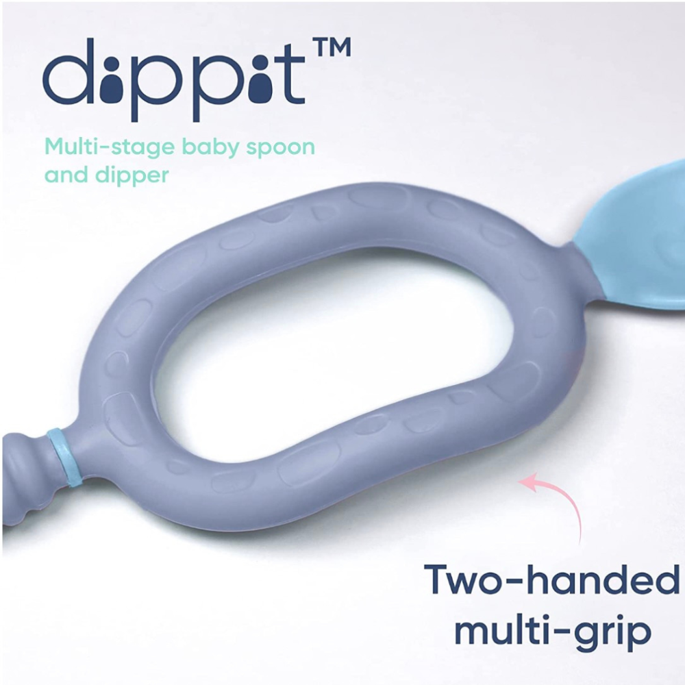 Dippit Multi Stage Baby Weaning Spoon and Dipper Fawn - Pack of 2