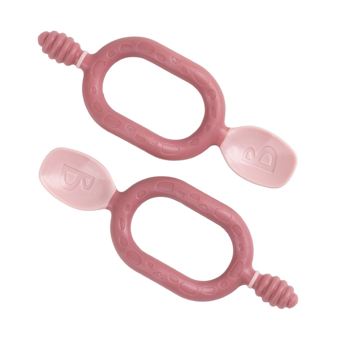 Dippit Multi Stage Baby Weaning Spoon and Dipper Blush - Pack of 2