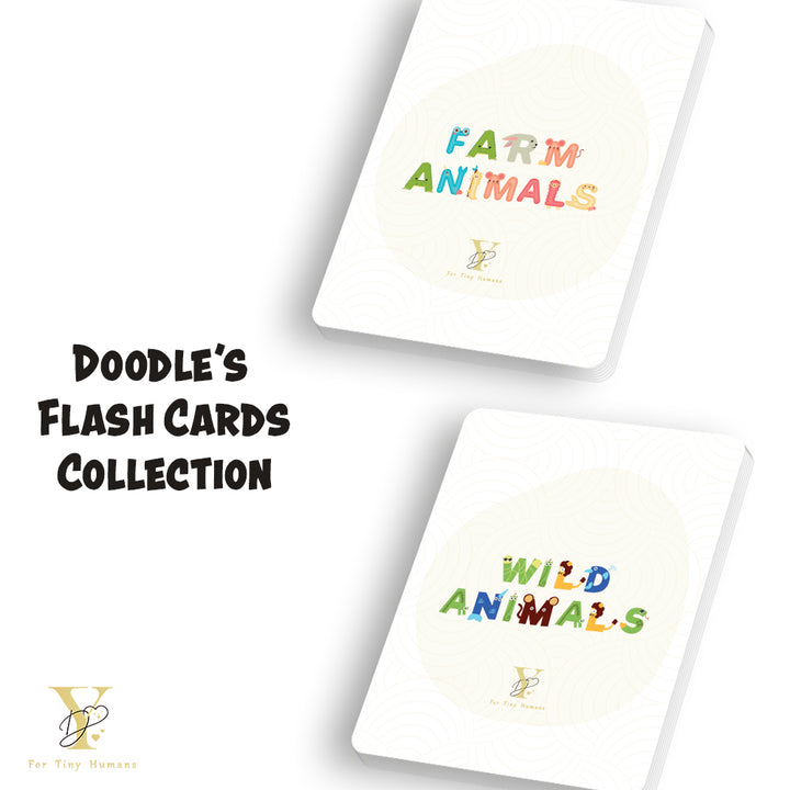 Doodle's Flash Cards Collection - Farm & Wild Animals