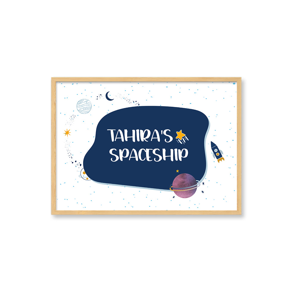 Doodle's Name Frame - My Spaceship (Style 1)