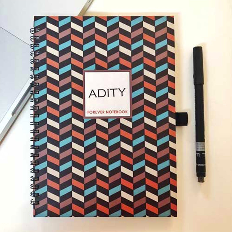 3D Wavy Forever (Rewritable) Notebook
