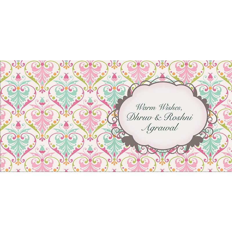 Pastel Damask Gift Envelopes
