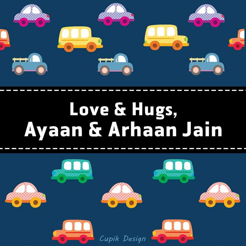 Toy Cars Gift Stickers