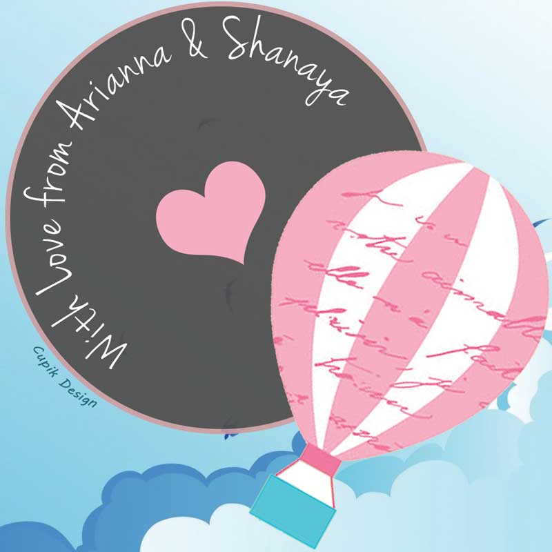 Air Balloons Gift Stickers