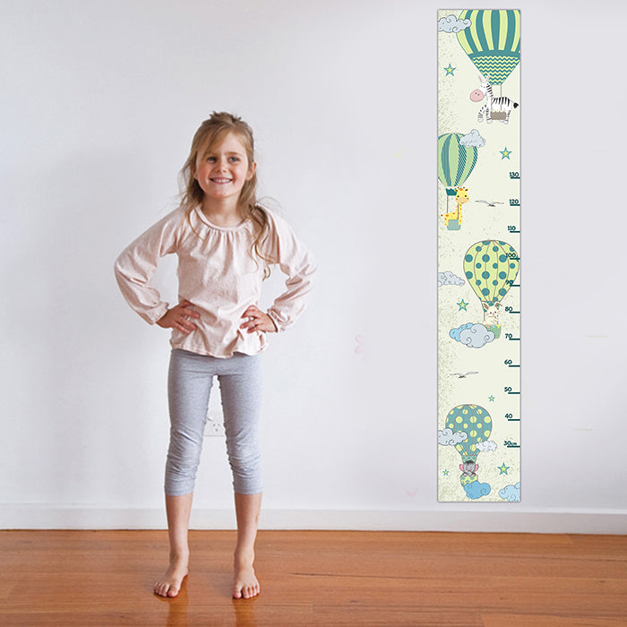 Hot Air Balloon Height Chart Wall Sticker