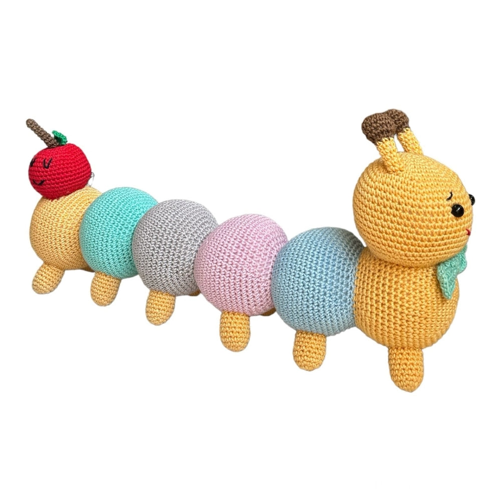 Crochet Toy- Colourful Caterpillar