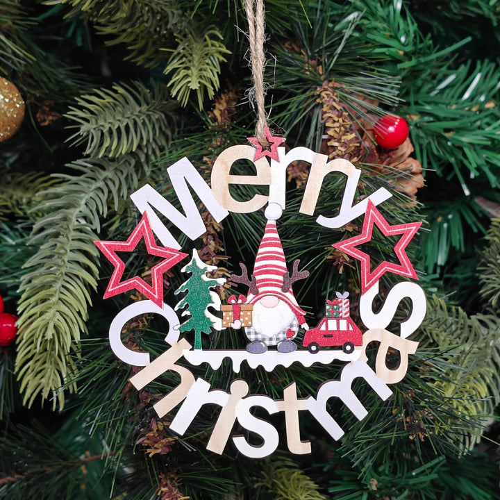 Gnome Merry Christmas Ornament