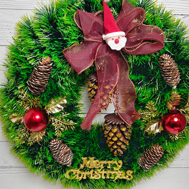 Crimson Pine Wreath