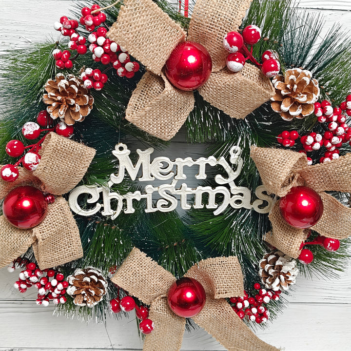 Rustic Noel Wreath