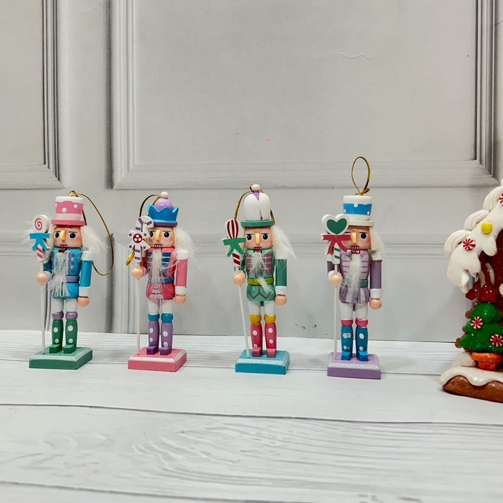 Babble Wrap Blushy Nutcracker Ornaments (Set of 4)