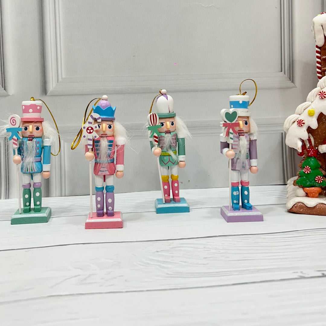 Babble Wrap Blushy Nutcracker Ornaments (Set of 4)