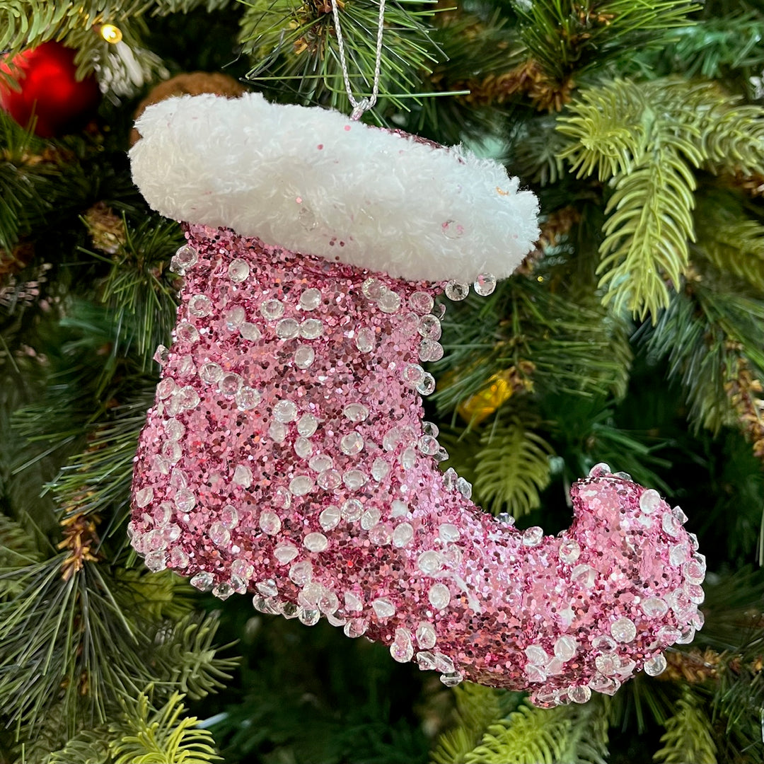 Babble Wrap Elves Glimmering Shoe Ornament
