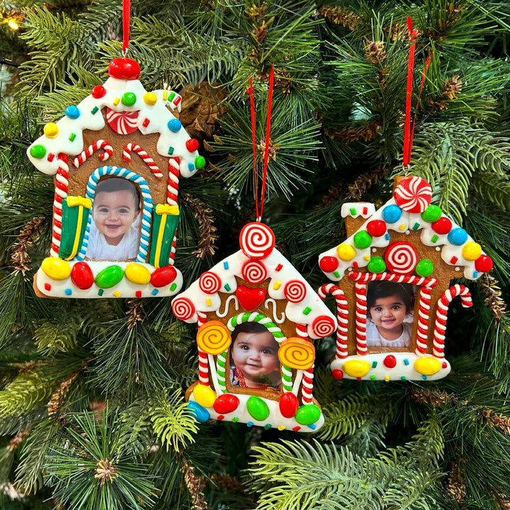 Babble Wrap Cozy Cottage Keepsake / Photoframe Ornaments (Set of 3)