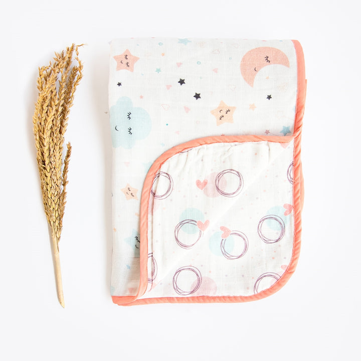 In The Sky - Reversible Muslin Blanket