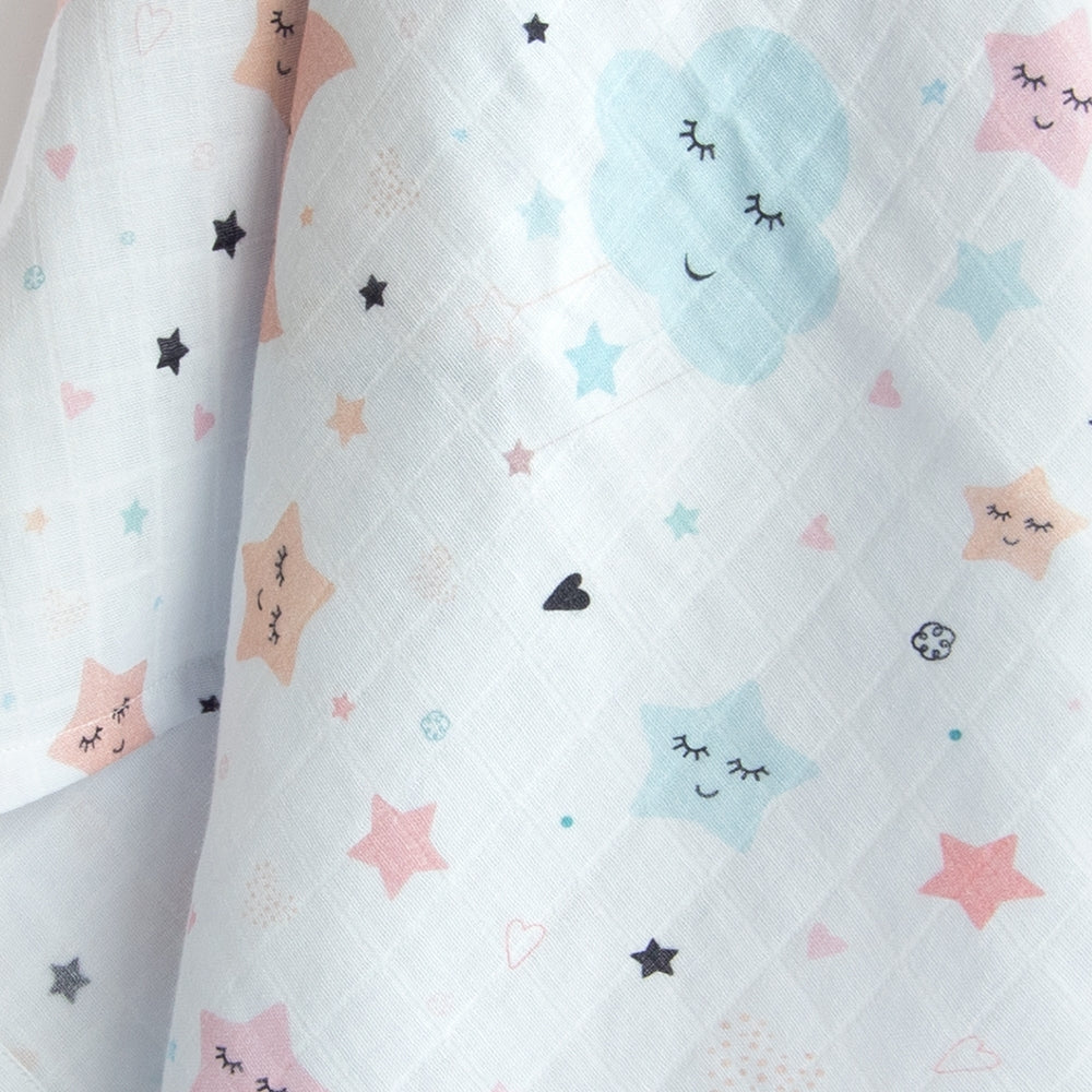 In The Sky - Reversible Muslin Blanket