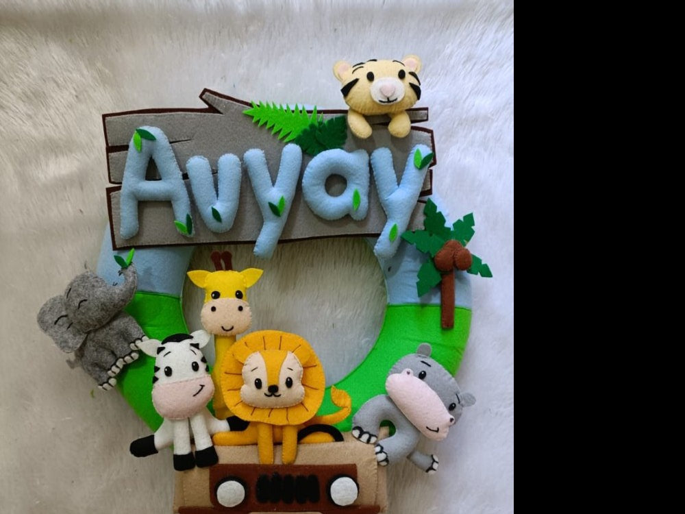 Junior Car Safari Personlised Ring Name Hanging