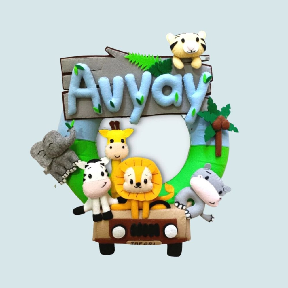 Junior Car Safari Personlised Ring Name Hanging