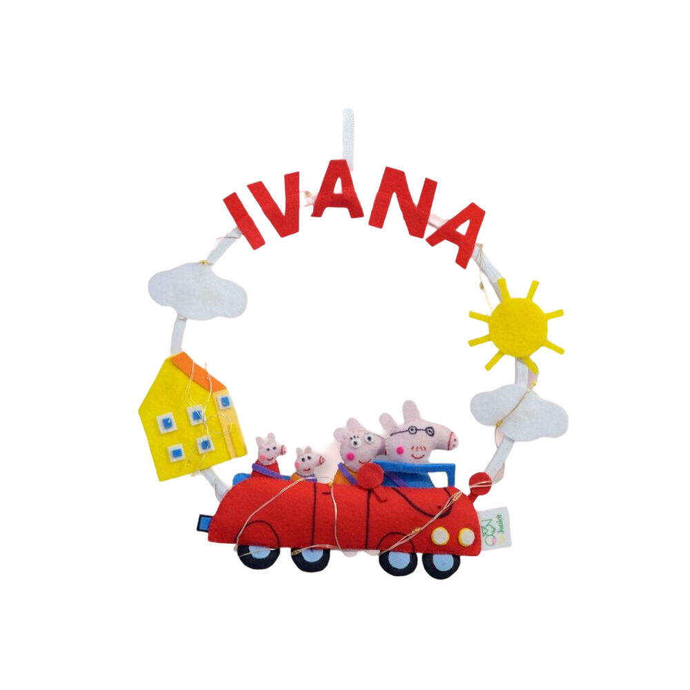 Junior Peppa Paradise Personalised Mini Hoop