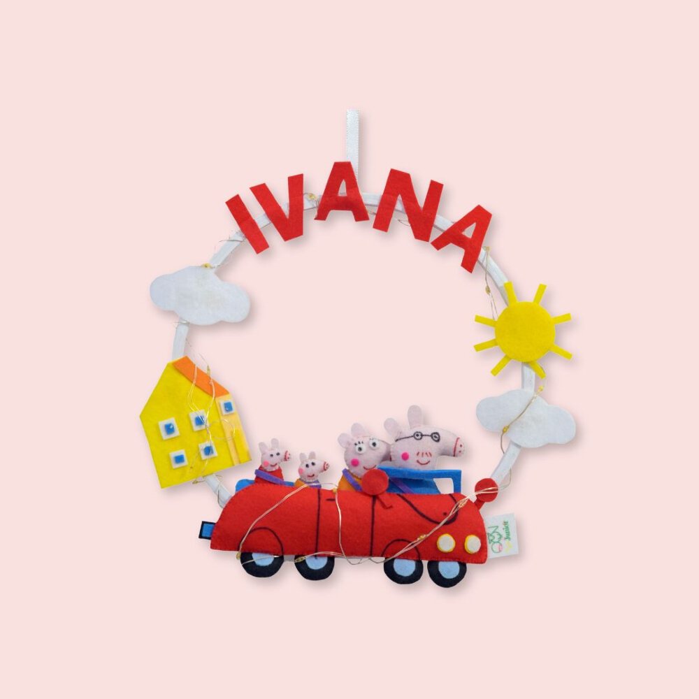 Junior Peppa Paradise Personalised Mini Hoop