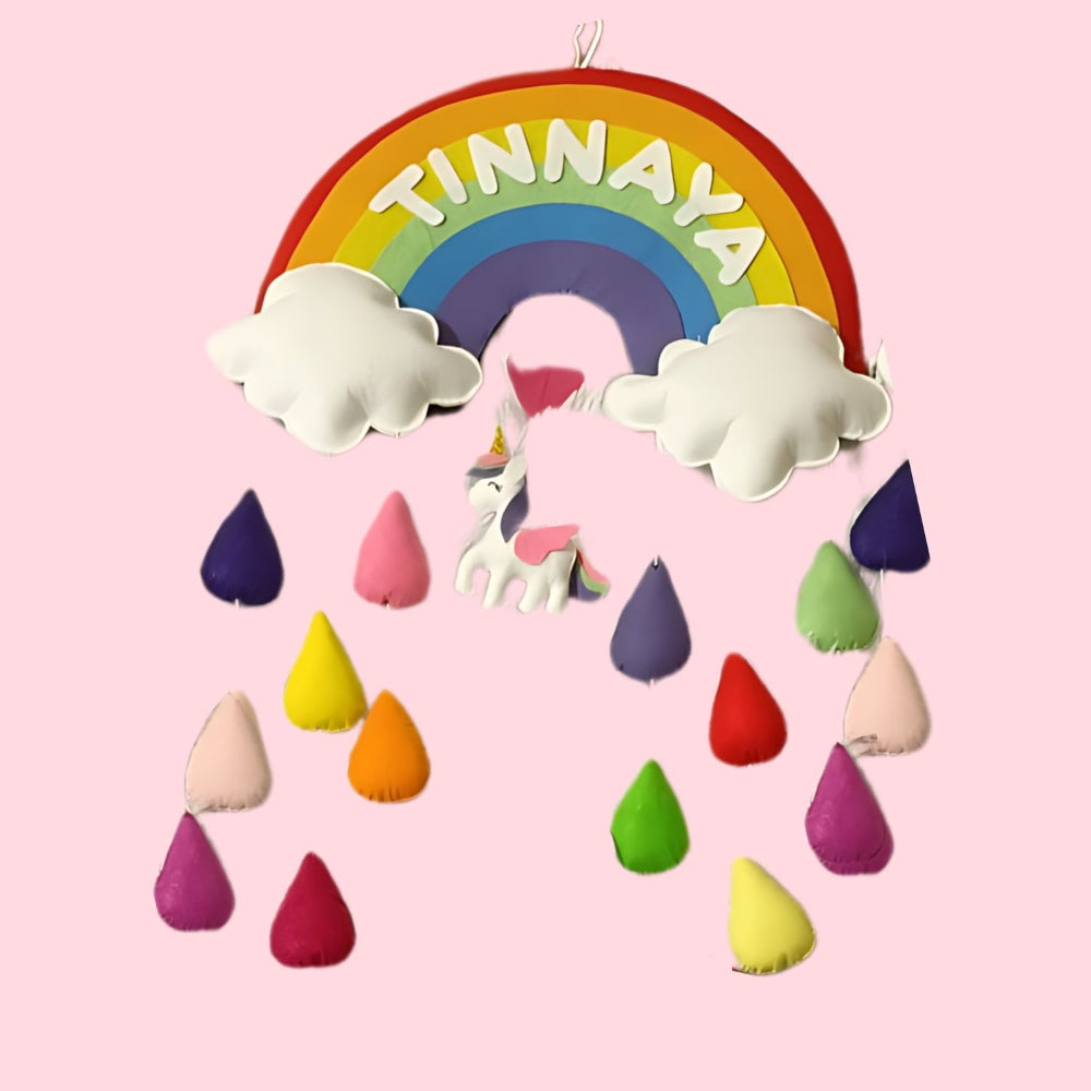 Junior Rainbow Colourful Personalised Name Hanging