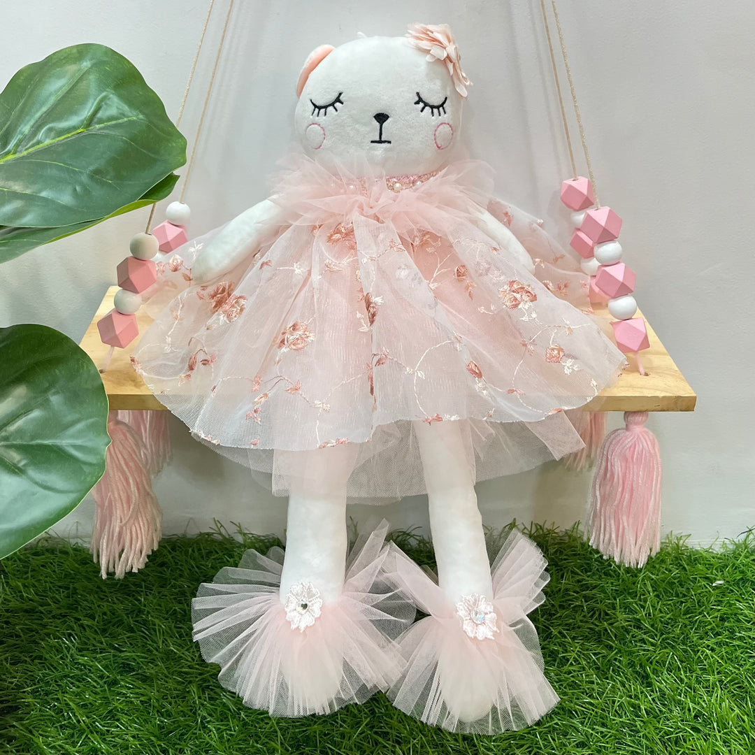 Kitty Cat Doll - Peachy Pink Ballerina