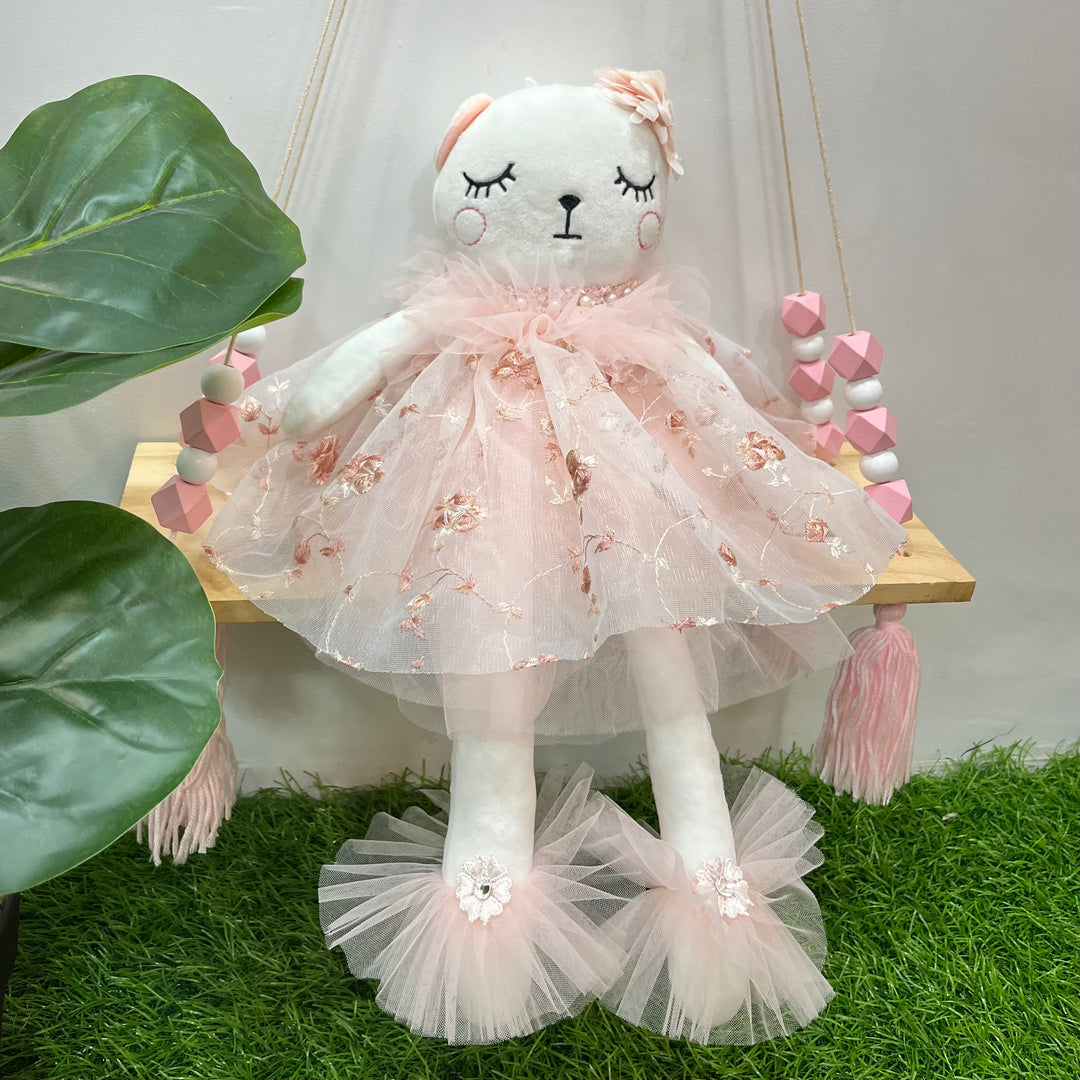 Kitty Cat Doll - Peachy Pink Ballerina