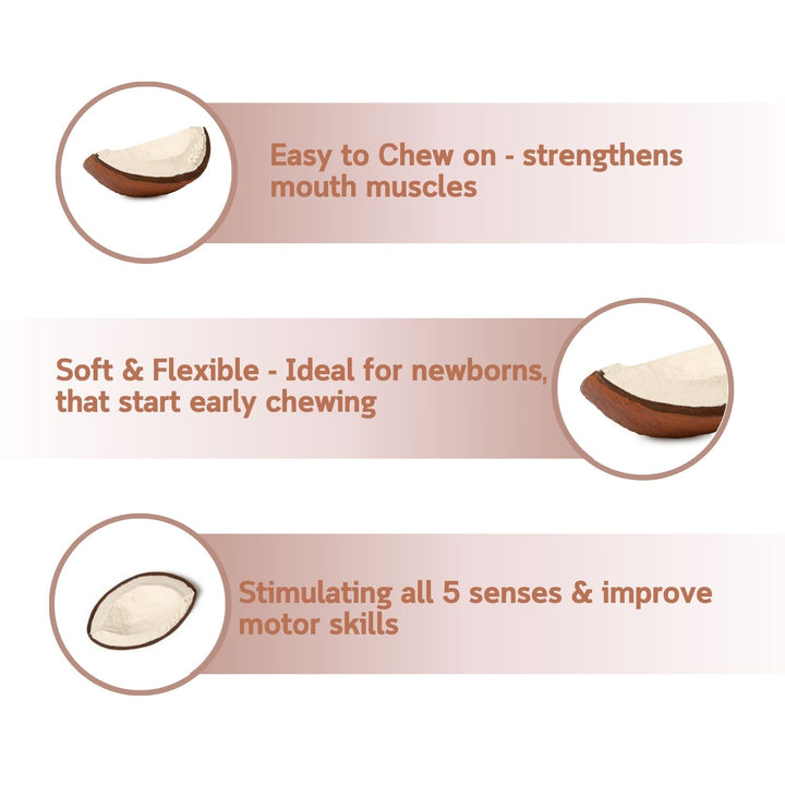 Coco The Coconut Natural Rubber Teether