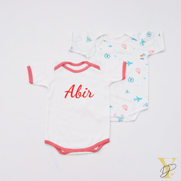Lil Travellers Bodysuits - Set Of 2