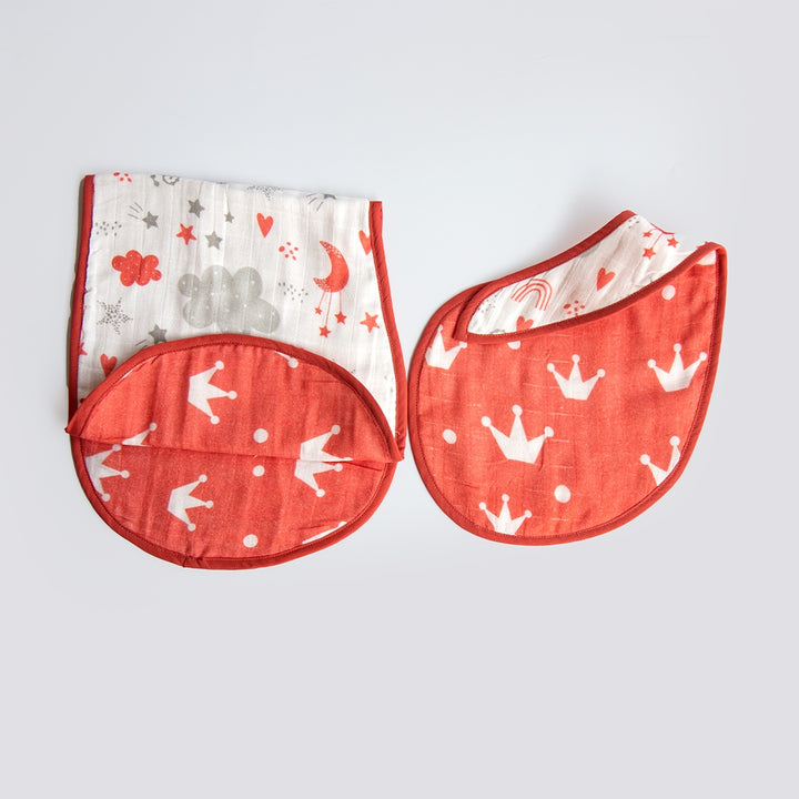 Magical Rainbows - Reversible Bib & Burpy Cloth Set