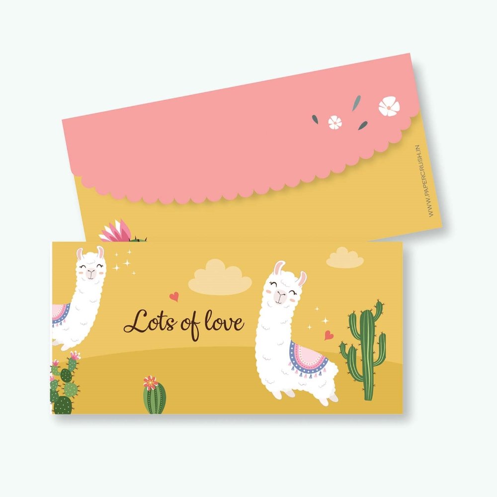 Money Envelopes - Llama Love (Set of 25)