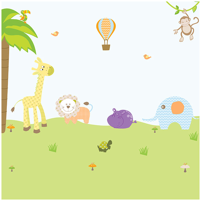 Pattern Animals Wall Sticker for Kids